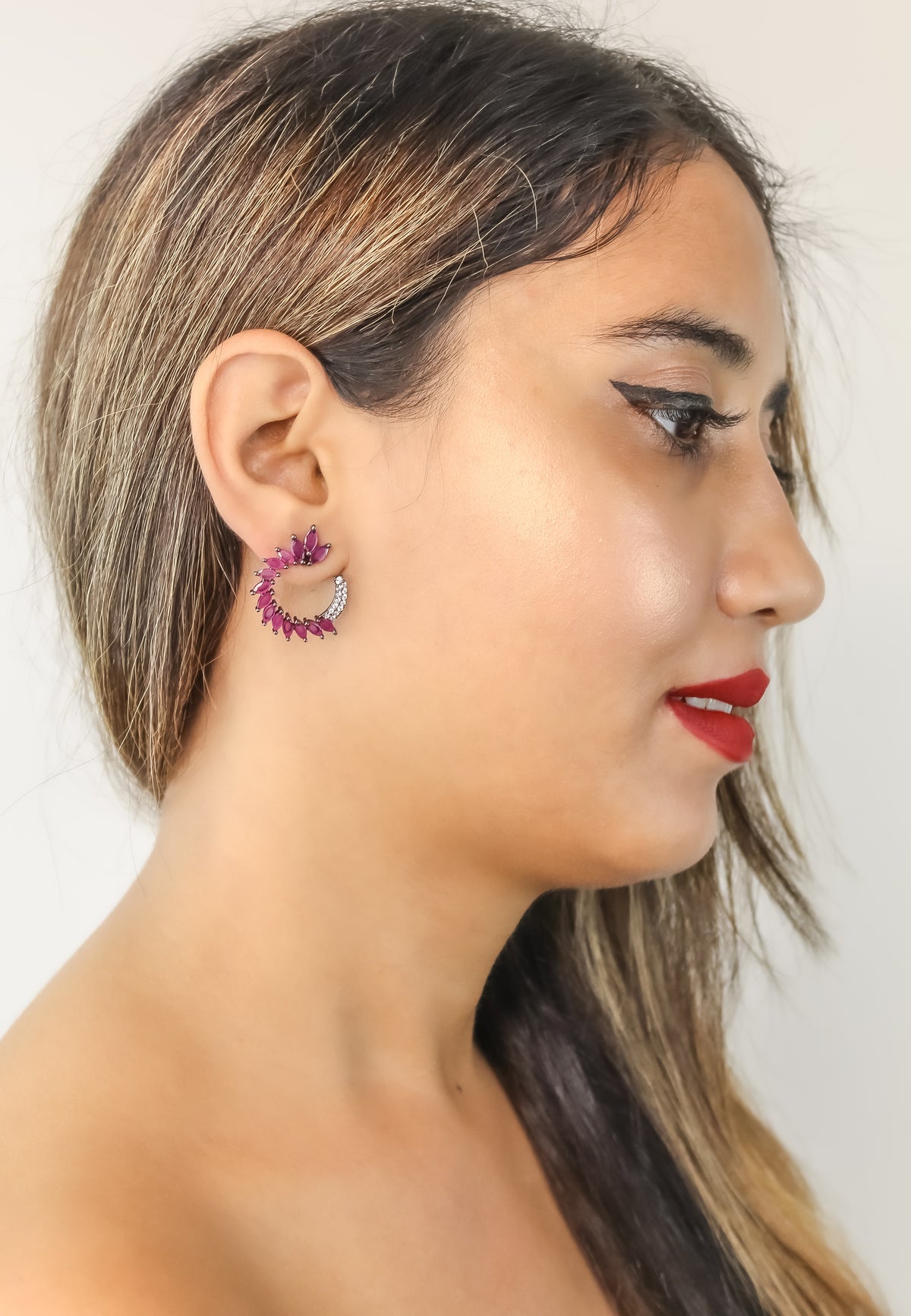 Viper earrings bombay sunset