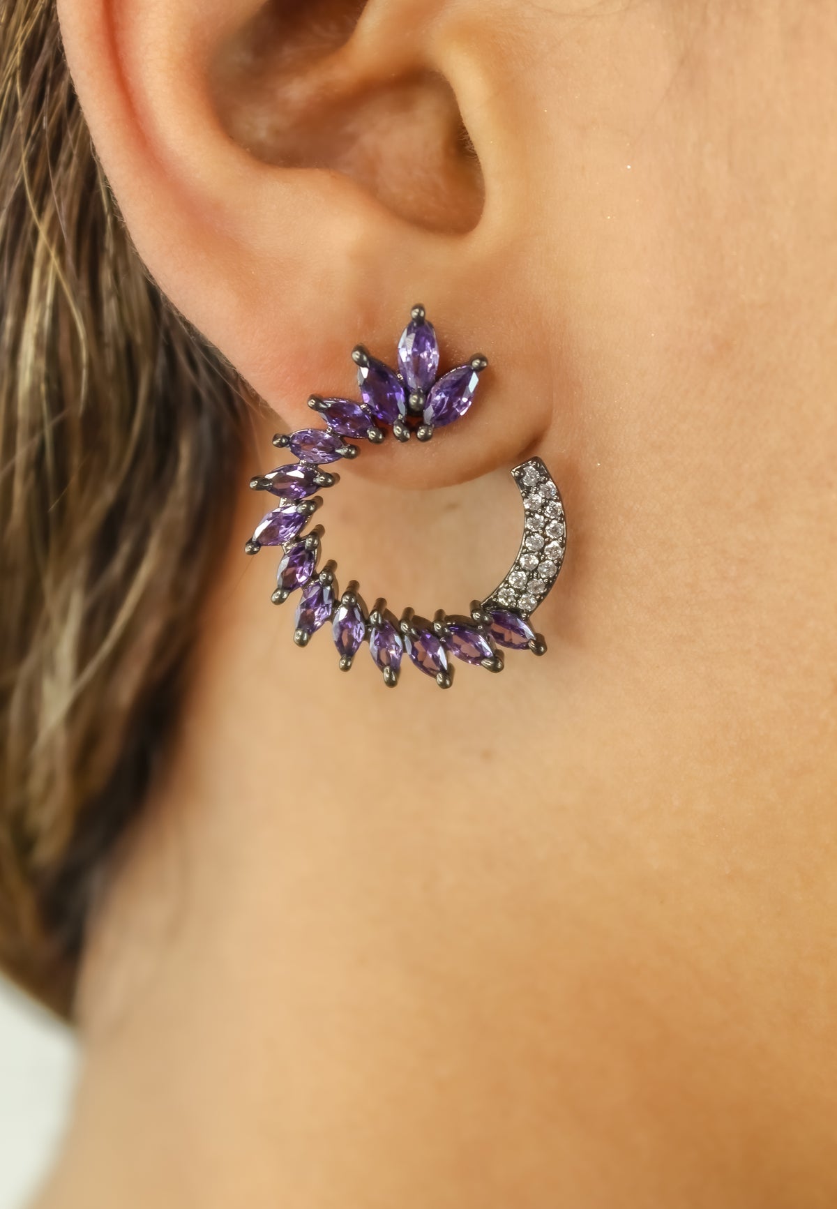 Viper earrings bombay sunset