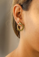 Load image into Gallery viewer, golden viper earrings Bombay Sunset
