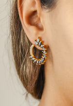 Load image into Gallery viewer, golden viper earrings Bombay Sunset
