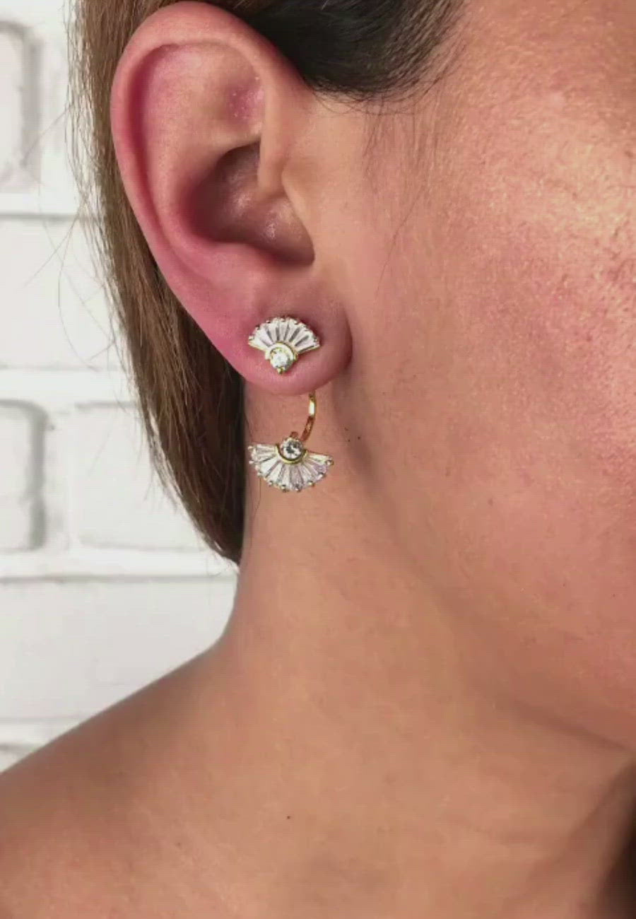 Double shine earrings