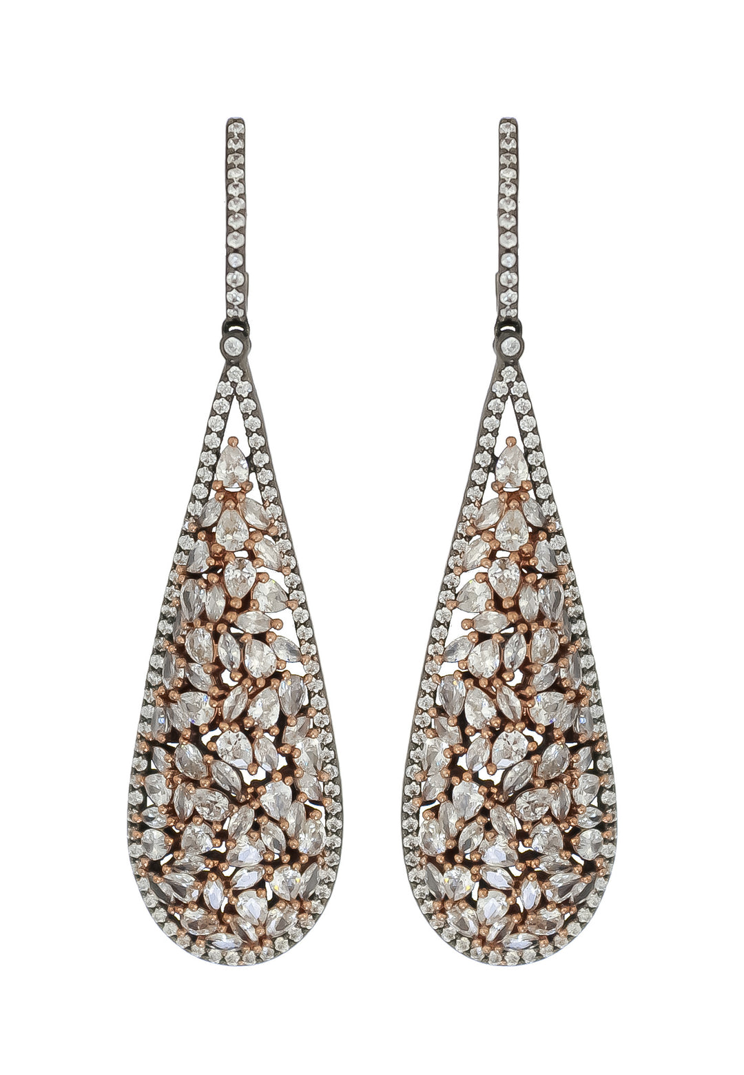 tear drop earrings 50 100 bridal bride bridesmaid bridesmaids Bombay Sunset