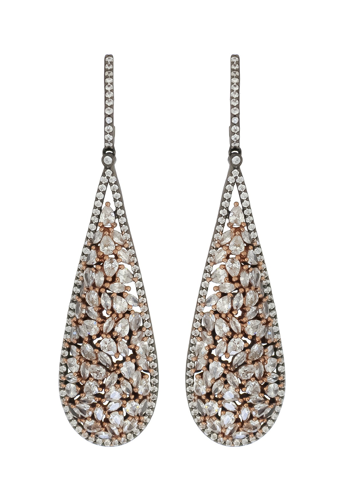 Tear drop earrings 50 100 bridal bride bridesmaid bridesmaids bombay sunset