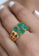 Load image into Gallery viewer, stepping stone ring Bombay Sunset
