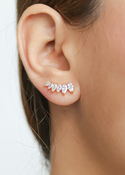 Stepping Stone Earrings Bombay Sunset